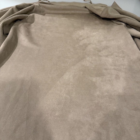 Faux Suede Peak Lapel Jacket - Picture 4 of 11